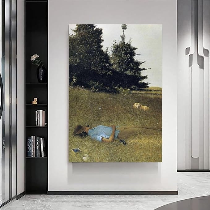FFYunXia Andrew Wyeth Prints Wall Art Paintings Poster Distant Thunder Wall Art Aesthetic Canvas Painting Picture Living Room Decor Home Frame 12x18inch(30x45cm)