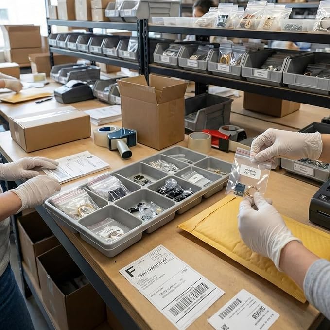 Transparent Plastic Airtight Seal Bags Ideal for Freezing Food, Document Storage, Reusable and Preserving Bags - Ophythuria (300 Bags, 40 x 60 mm)