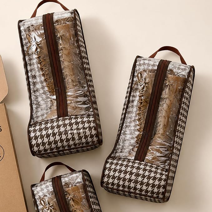 2Pcs Boot Storage Bag Organizer,Dustproof Boot Bags for Cowboy Boots,Portable Travel Shoe Protector Bags,Tall Boot Covers Storage Organizer for Packing