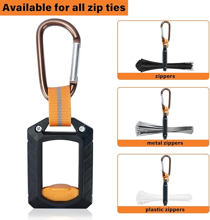 Zip Ties Holder,Reusable Zip Tie Organizer Band,Cable Tie Bracket for wire ties Arrangement.(1PC/black)
