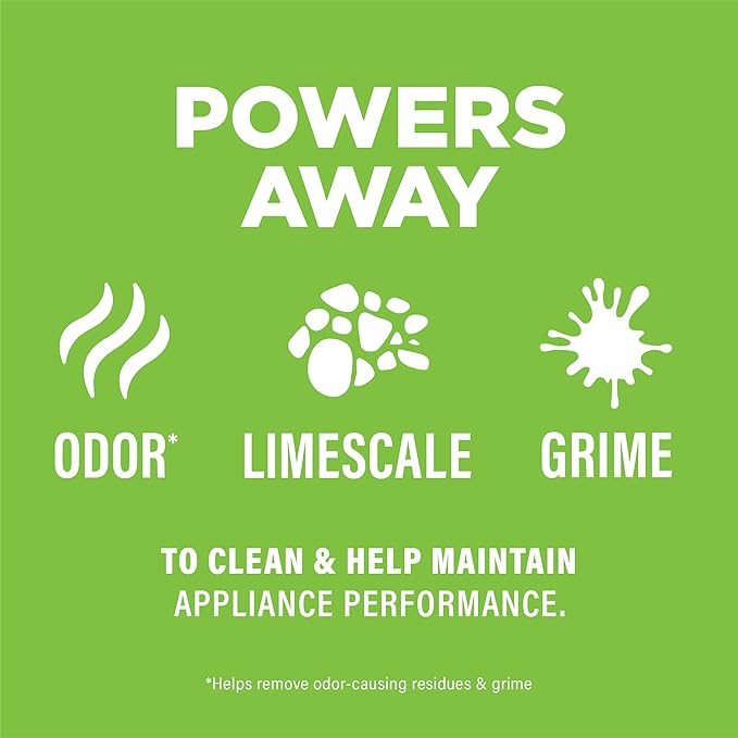 Affresh Dishwasher Cleaner, Helps Power Away Odor Causing Bacteria, Limescale, Mineral Deposits & Grime Inside Pump, Tub & Hoses, 12 Tablets, 1 Year Supply