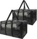 Heavy Duty Extra Large Moving Bags,58 Gallon Jumbo Packing Bags,Huge Moving Storage Bags with Strong Zippers & Carrying Handles,Reusable Big Moving Storage Bags for College Dorm Travel 2Pack