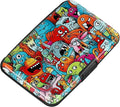 ELFISH RFID Blocking Credit Cards Holder Aluminum Wallet Metal ID Case for Men Women(Monsters)