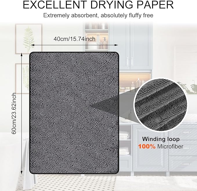 Longzhuo Shower Cleaning Cloths, 3pcs Drying Towel Super Absorbent Microfiber Bath Towels, Microfiber Cleaning Cloth for Windows, Bathroom, Car Home Office