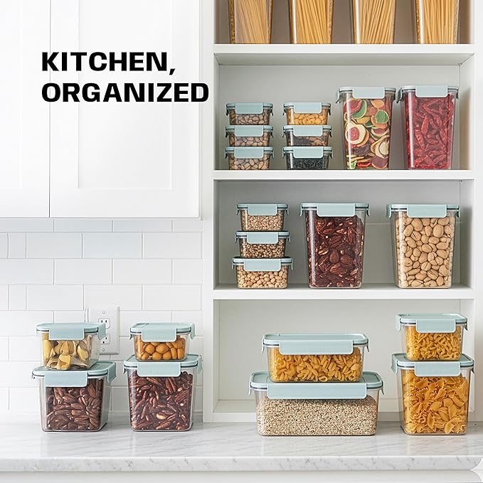 LocknLock HPL405H Classic-Plus Plastic Food Storage Container with Lid for Kitchen, Lunch, Meal Prep, and Leftovers, BPA-Free, Airtight, Leakproof, Microwave, Dishwasher, Freezer-Safe, 3.8L