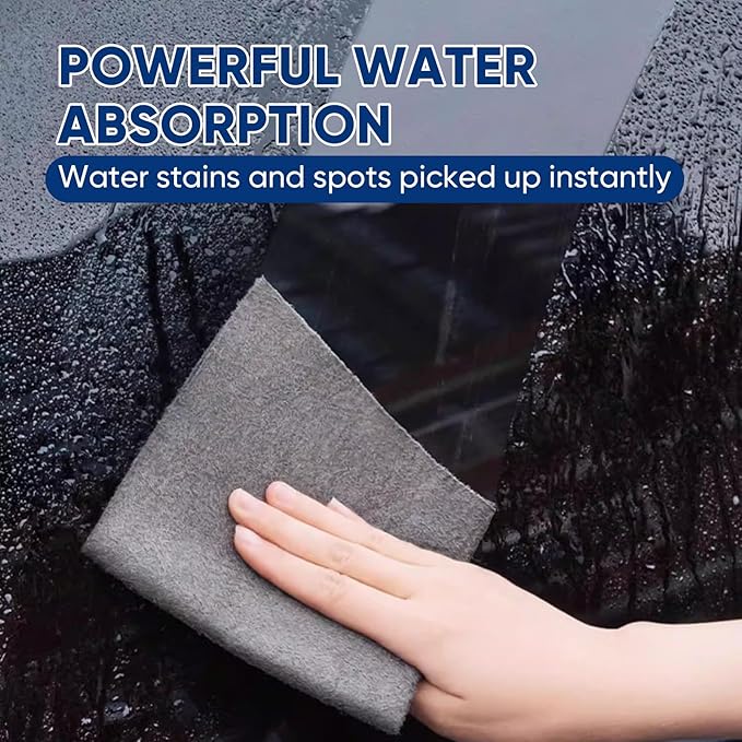 SakerPlus Thickened Magic Cleaning Cloth, 10 Pieces Lint Free Microfiber Cloth for Glass, Mirrors, Windows, Cars (7.8"x11.8" (20x30cm))