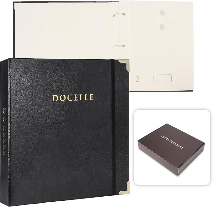 Important Document Organizer – Emergency File Folder Protect Your Family’s Legacy with 3-Ring and Label Pockets, Perfect for Home Office Filing and Gift Giving on Special Occasions