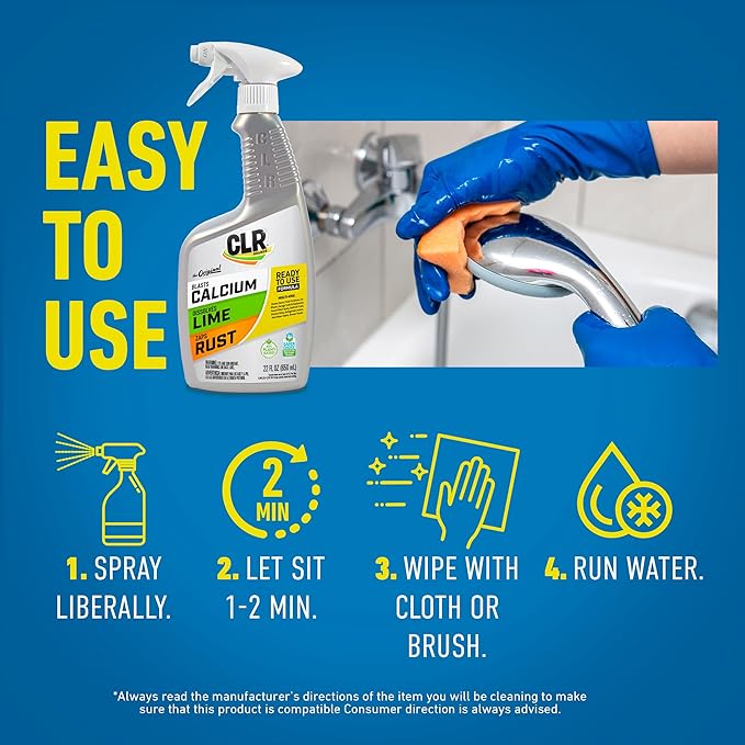 CLR Brands Lime & Rust Remover, 22 oz. Spray Bottle