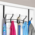 LYNK Professional® Home™ Over the Door Hooks - 10 Hook – Over the Door Coat Rack - Over the Door Hanger - Hanging Towels or Clothes - Bathroom, Bedroom, Laundry Room - Lifetime Ltd. Warranty, Black