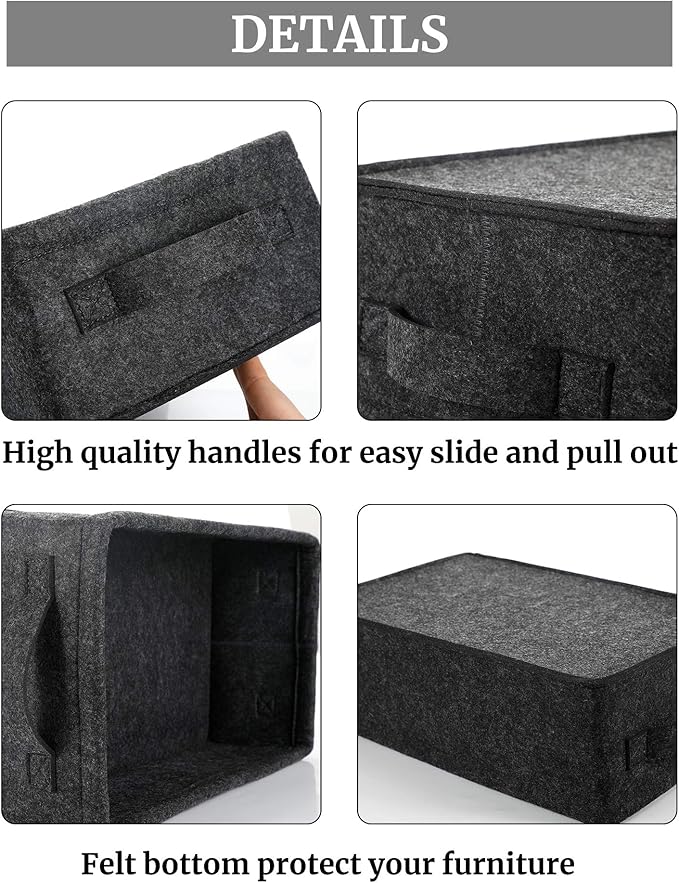 Long Gray Storage Baskets Narrow Storage Basket Organizer Storage Bins for Small Toys Keys Make Up Hair Cosmetic Drawer Home Decor Storage Basket Decorative Storage Bin