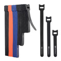 Cable Matters 100-Pack Hook-and-Loop Reusable Cable Ties, 4/6/8 Inches | 42 Lbs Tensile Strength, Multi-Color, Cable Straps, Cord Organizers and Cord Management Ties