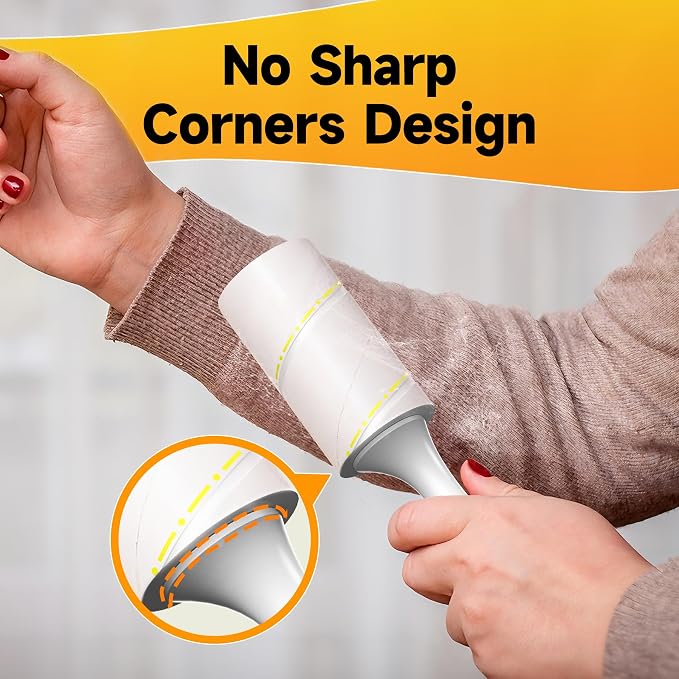 Extra Sticky Lint Roller for Pet Hair, 800 Sheets, 4 Handles | Family Value Pack for Clothes, Couch, Car, Office & Pet Beds