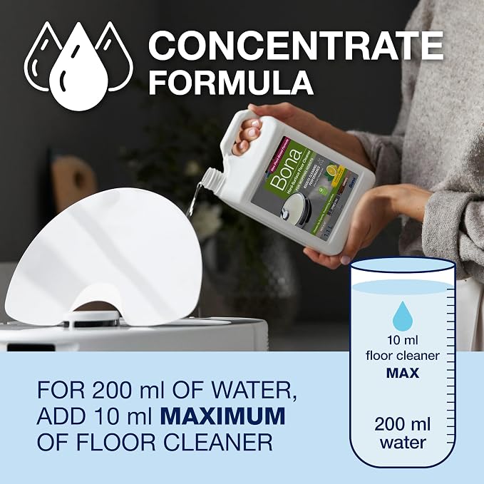 Bona Hard-Surface Floor Cleaner Robot Concentrate for Mopping Robots 1.1L