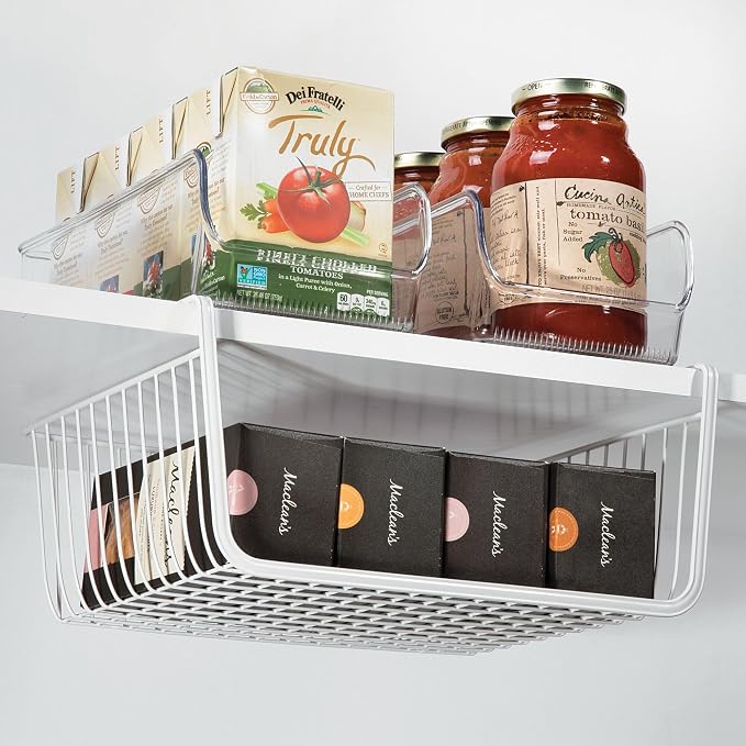 iDesign Pantry Bin for Kitchen or Cabinet Storage, Set of 4, Clear