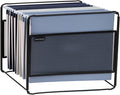 Mind Reader Hanging File Folder Organizer, Desktop Organizer, Storage, Office, Metal Mesh, Black