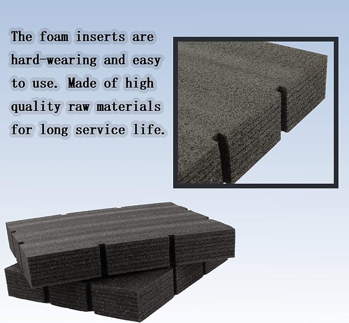 Aillsa Packout Foam Inserts 48-22-8452 | fits for Milwauke Packout Drawer Tool Boxes 48-22-8442 and 48-22-8443|Foam Custom Tool Drawer Inserts
