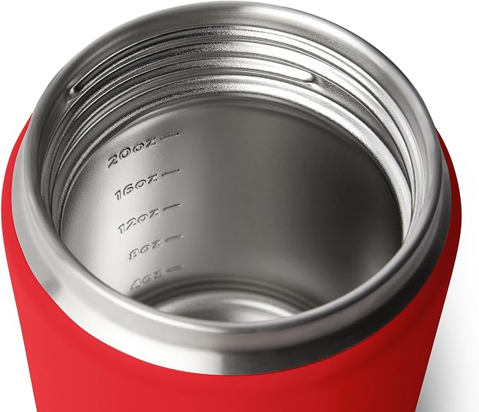 YETI Rambler 24 oz Food Jar, Vacuum Insulated, Stainless Steel, With Airtight Lid, Rescue Red