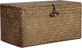 Natural Seagrass Storage Baskets with Lid,Multipurpose Home Organizer Bins Boxes for Shelf Organizer,Decorative Storage Bins- 12'' x 7'' x 6''