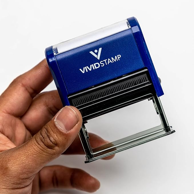 Absent Make-up Work Teacher Self Inking Rubber Stamp (Blue Ink) - Large