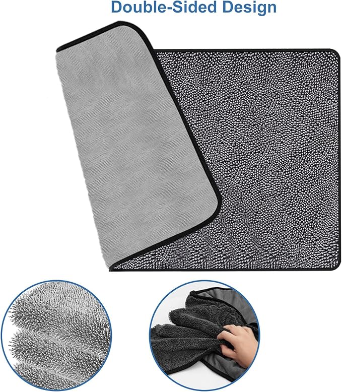 Car Drying Microfiber Towels, Super Absorbent Cleaning Cloths, (3pack, 15.74 * 23.62″)