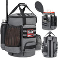 Baseball Bucket Bag, Softball Coaches Bags Fit 6 Gallon Buket | Baseball Coaching Accessories Organizer with Anti-Slip Bottom & Multiple Pockets for Bat, Gloves, Scoreboards