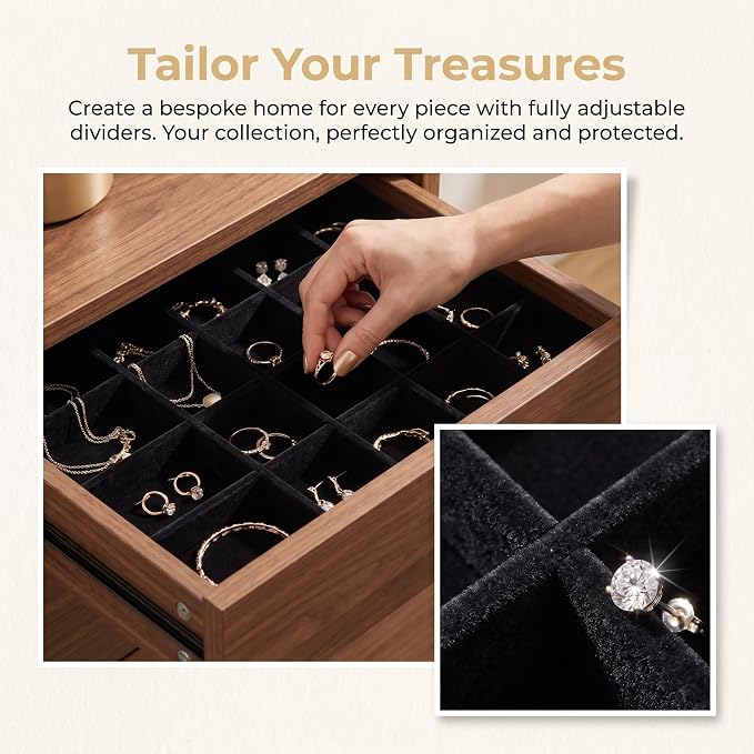 VOSAREA 1 Set Jewelry Tray Organizer Divider Jewelry Display Storage Tray Dividers for Organizing Boxes And Showcases