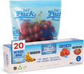 Freshpack 247 Produce Storage Bags Size M 10 x 12 Inches 1 Gallon 20 Pack Reusable Food Storage Bags With Zipper, Bread Keeper Bag For Fruits Vegetables Meal Prep Pantry Use