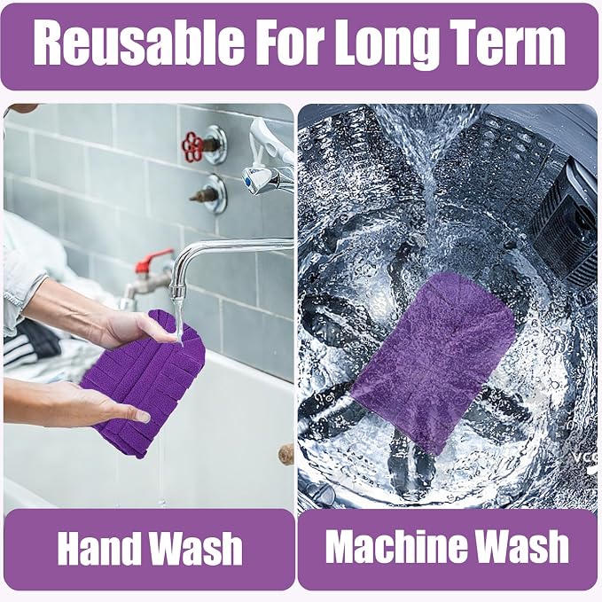 Reusable Swiffer Duster,Duster Refills,Reusable Dusters for Cleaning,8Pcs | Compatible with Swiffer Hand,360° Heavy Duty Fleece Duster Refills Washable for Cleaning Ceiling Fan Window Kitchen