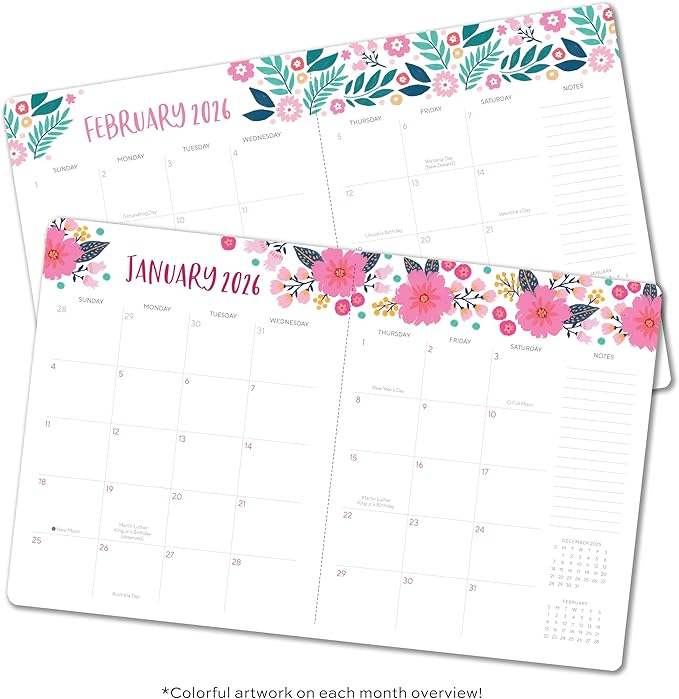High Note 2026 Planner, 12-Month Monthly Planner Calendar Book with Flexible Softcover, 2026 Planner with Goals and Project Pages, 7.75" x 9.75" by Jess Phoenix