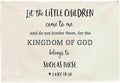 Psalms Christian Bible Verses Scripture Quote Baby Shower Birthday Christmas Gift for Kids Teen Rectangular Banner Flag Sign Poster Wall Decor Gift for Baby Room Nursery Let the Little