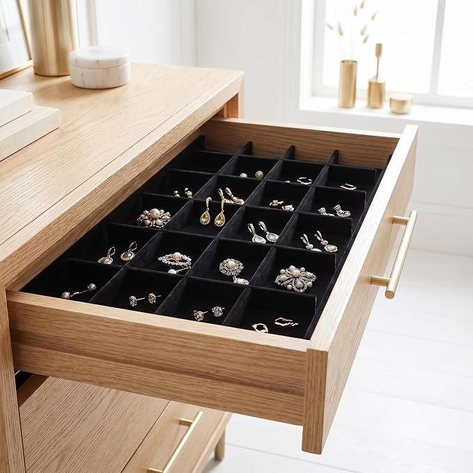VOSAREA 1 Set Jewelry Tray Organizer Divider Jewelry Display Storage Tray Dividers for Organizing Boxes And Showcases