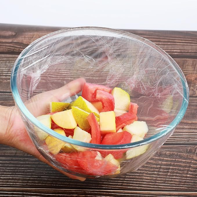 Plastic Food Wrap With Slide Cutter 18"Wide 2000Feet Long 3000 Square Feet Home And Commercial Use Food Service Thick and Durable Enough For Daily Life