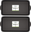 Matace 2 Pack Rubber Small Boot Tray for Entryway,Boot Mat,Shoe Tray,Shoe Mat for Indoor and Outdoor Use, 27.95"x 15.74" (Pack of 2)