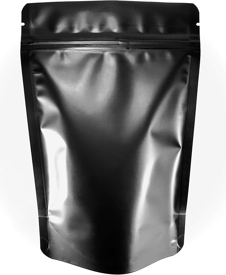 50 Pack Resealable Mylar 4 Mil Thick Smell Proof Bags: 4”x 5.5” | 5”x 8” | 6” x 9” Stand Up Zip Seal Foil Pouch. Food Grade. Travel, Storage and Display ROYPACK (Small 4" x 5.5")