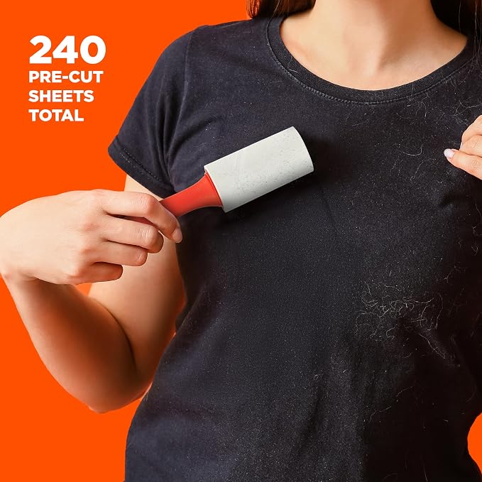 Bounce Lint Rollers to-Go, 3pc Set, Quickly Removes Lint and Debris, 240 Pre-Cut Sheets Total