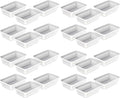 Glad Plastic Storage Basket Set - Multipurpose Drawer Trays, Kitchen Pantry Containers, and Bathroom Bins - Medium Organizers, White, 6 Count (Pack of 4)
