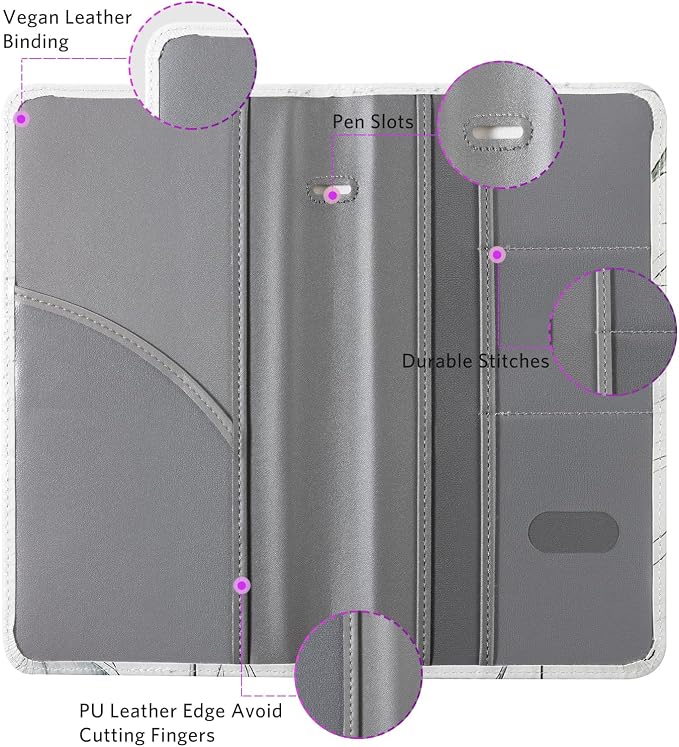 CoBak Car Registration and Insurance Holder | Vehicle Glove Box Organizer, Auto Truck Compartment Document Case with Magnetic Closure for Insurance & Driver License