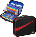 Ytonet Accordion File Organizer, Hard Case Document Box with Combination Lock, Important Document Organizer with Removable File Folder, Portable Safe Box for Home Car Travel for Letter Size Files