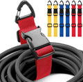 6 Pack 17 Inch Adjustable Extension Cord Holder Organizer with Triangle Clips for Garage Organization and Storage Heavy Duty Extension Cord Hanger for Men Workshop (Red & Blue & Yellow)