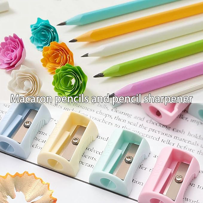 Ristpal 56 PCS Aesthetic School Supplies with Large Pencil Case, 24 Double Brush Marker Pens, 5 Black Ink Gel Pens, 6 Macaron Pencils, 4 Sharpeners, Sticky Notes, Ruler, Erasers, Stationery Gift