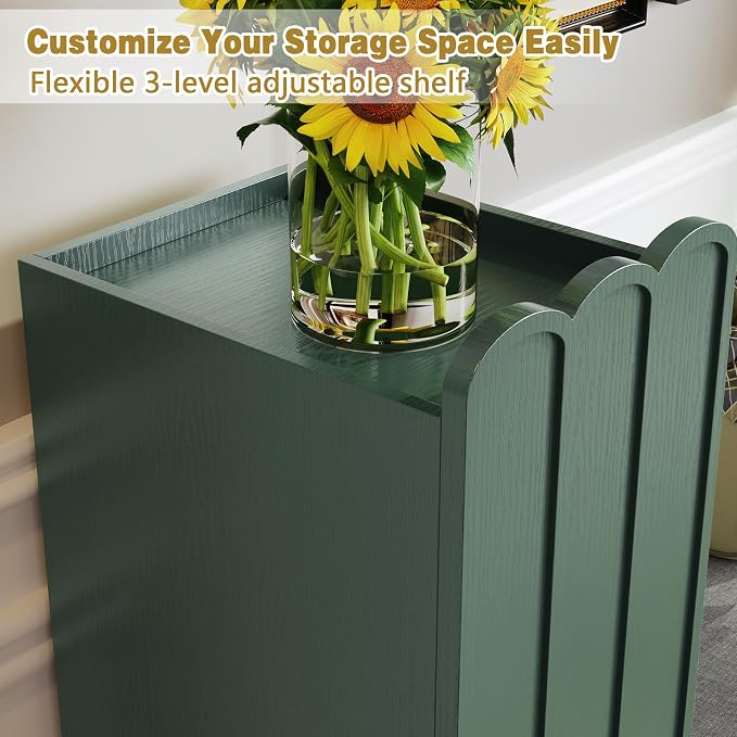 3More Shoe Organizer Cabinet,Entryway Bench with Adjustable Shelves and Cushioned Seat,Unique L-Shaped Bench Cabinet for Entryway, Hallway, Living Room