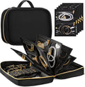 Travel Jewelry Organizer for Women, Jewelry Organizers and Storage with Detachable Zipper Pouches, Tangle-Free Jewelry Travel Case for Necklaces, Earrings, Rings & Bracelets, Black