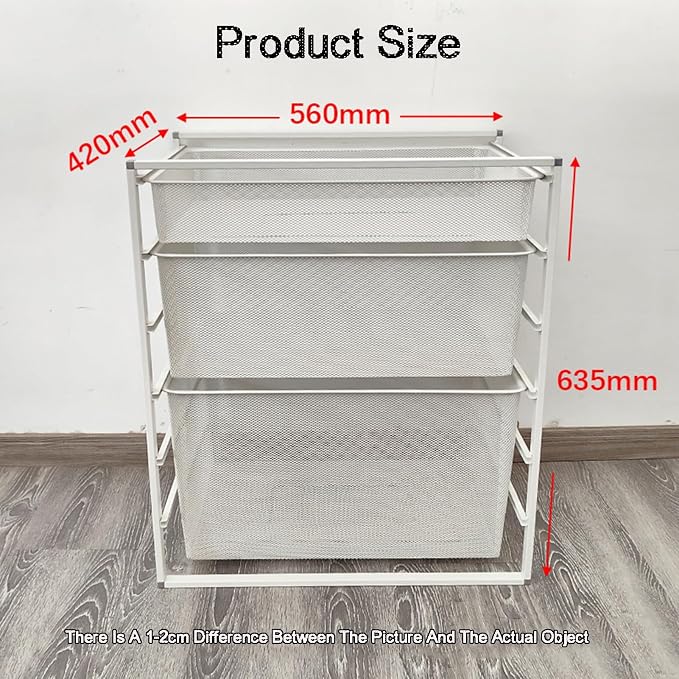 Compact Hanging Pullout Drawer Basket,Pull Out Drawer Organizer Containers Storage Bin,for Home Office Bedroom Laundry Room(Style2)