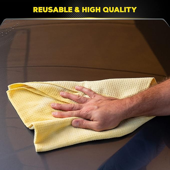 Meguiar's Water Magnet Microfiber Drying Towel,Premium Car Wash Microfiber Towel That’s Super Plush,Water Absorbent & Scratch-Free Big-Microfiber Towels for Cars,(Pack of 6)