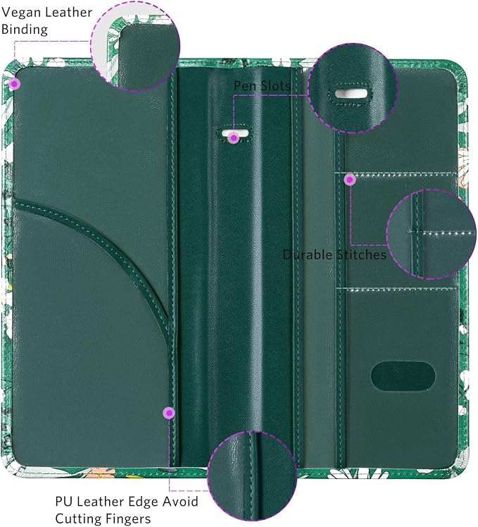 CoBak Car Registration and Insurance Holder | Vehicle Glove Box Organizer, Auto Truck Compartment Document Case with Magnetic Closure for Insurance & Driver License