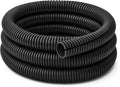 Electriduct Split Wire Loom Tubing Polyethylene Corrugated Flexible Conduit - 1" Nominal Size - 100 Feet - Black
