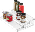Simple Houseware 3-Tier Spice Shelf Countertop Display Organizer, Clear