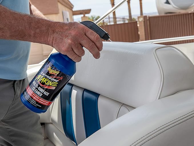 Meguiar's M180332 Extreme Marine Multi-Surface Cleaner – 32 Oz Spray Bottle (Pack of 2)