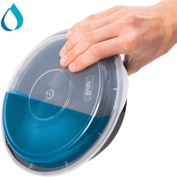Igluu Meal Prep Containers Reusable (10 Pack) 1 Compartment – 28oz | Round Food Containers with Lids – Stackable, Microwave, Freezer & Dishwasher Safe – BPA-Free