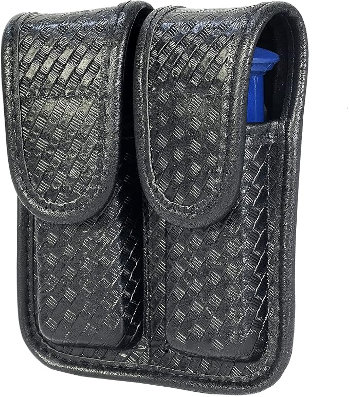 Molded Double Mag Pouch，Tactical Universal Magazine Holder Fits virtually Any 9mm, 40 or .45 Caliber Pistol Mag Single or Double Stack IWB or OWB Mag Pouch